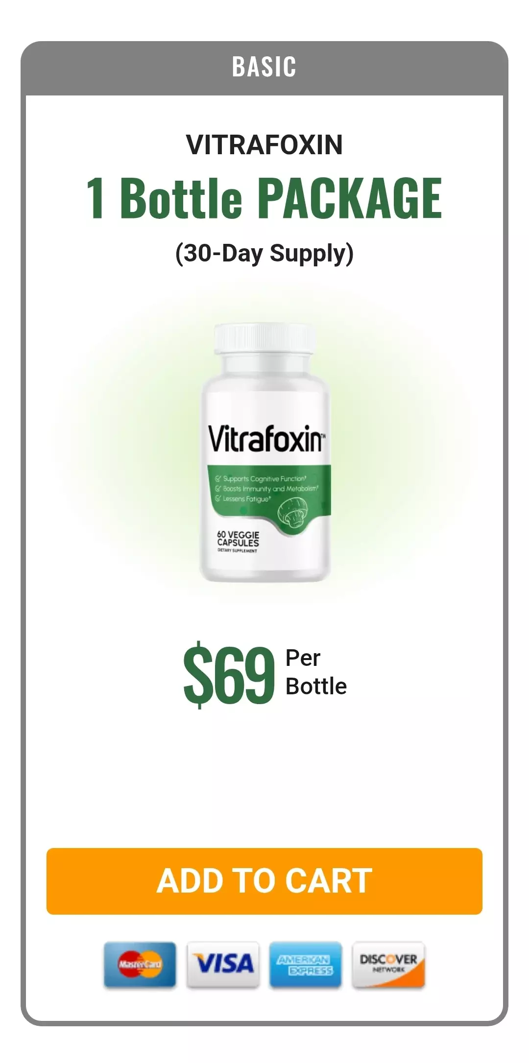 Vitrafoxin one bottle