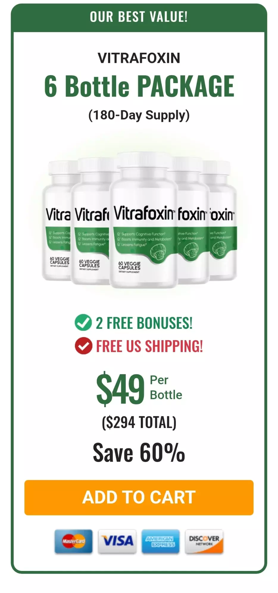 Vitrafoxin 6 bottles